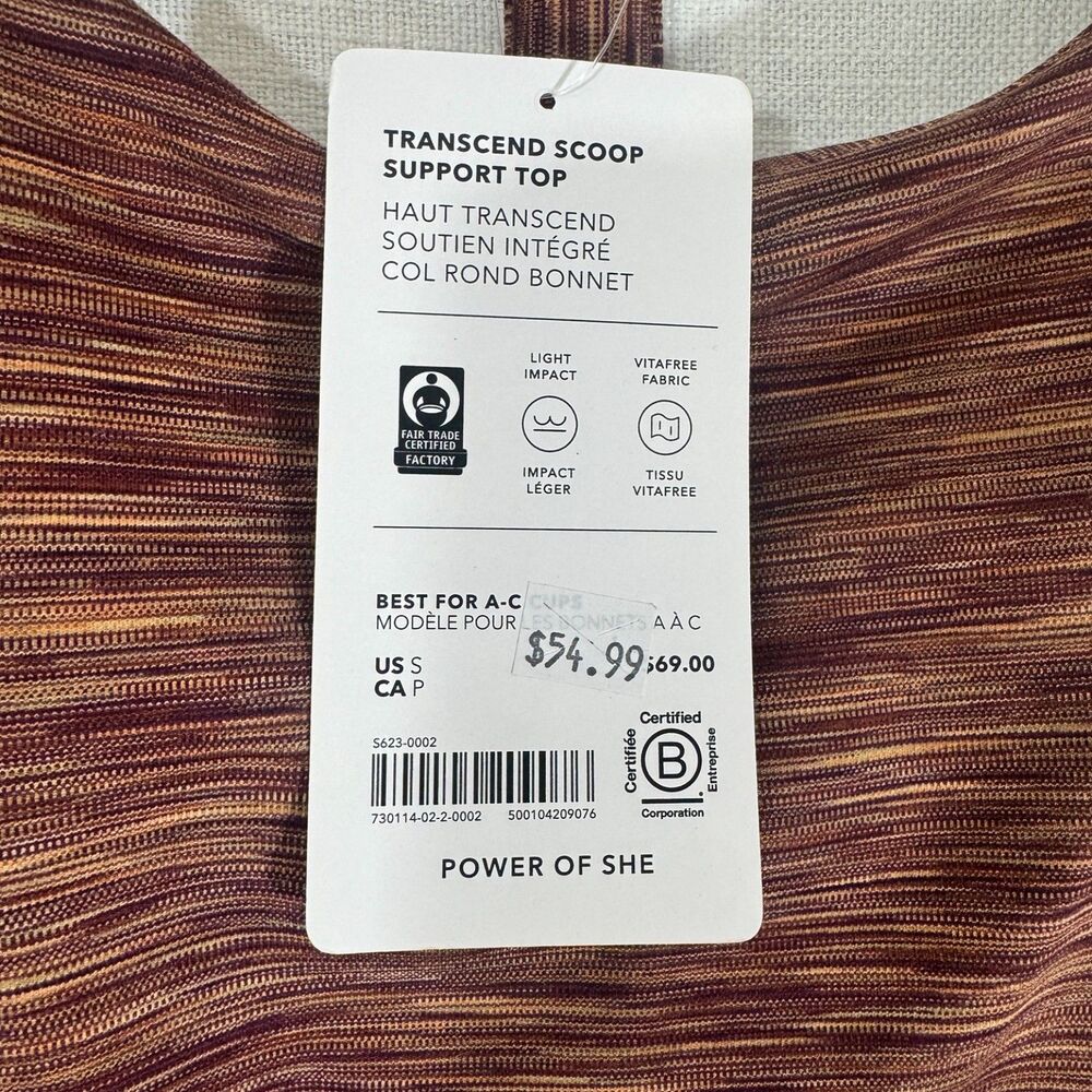 Athleta Transcend 7/8 Leggings M NWT Nova Dye Brown High Rise - Picture 5 of 8